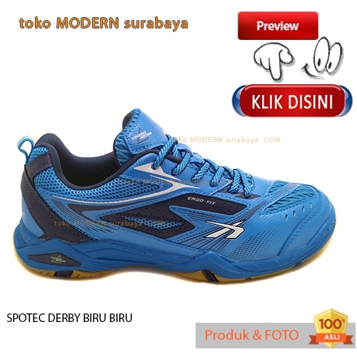 UKURAN JUMBO Sepatu Olahraga Pria Sepatu Badminton tali SPOTEC DERBY