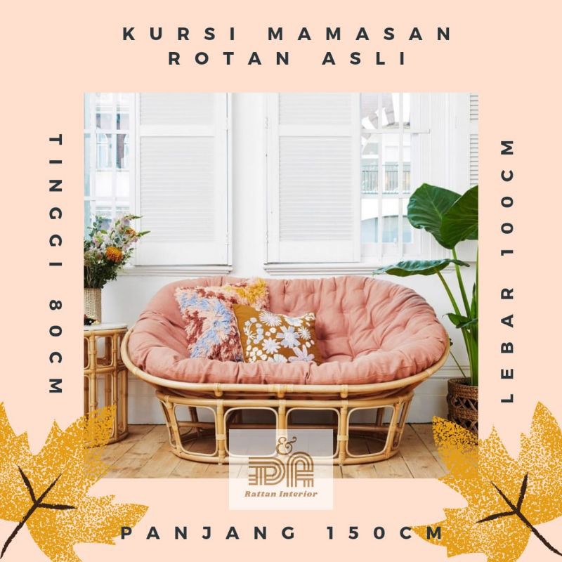 Mamasan Rotan Asli Premium