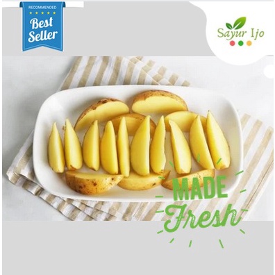 

Kentang Potong 240 - 250 Gram / Pack Fresh Potato Wedges Sayur Segar READY TO COOK / SIAP MASAK