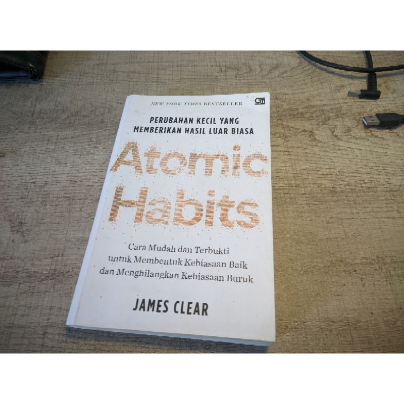 BUKU ATOMIC HABITS(ORIGINAL) BEKAS PAKAI BAHASA INDONESIA