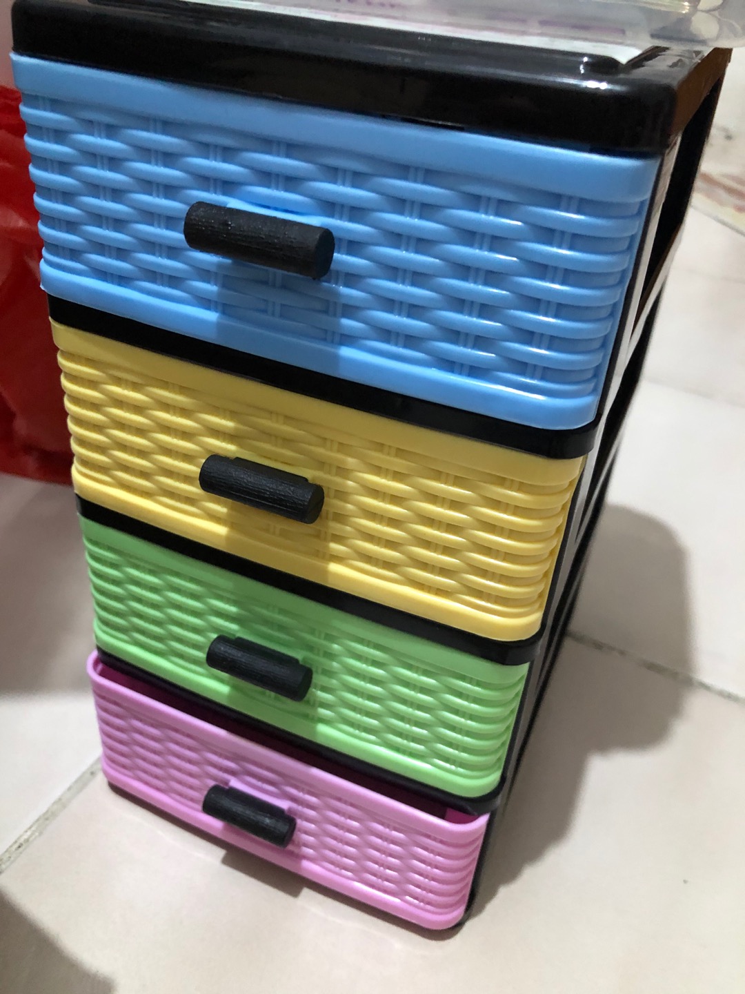 Laci Kecil 4 Susun Mini Container Kontainer Warna Kombinasi