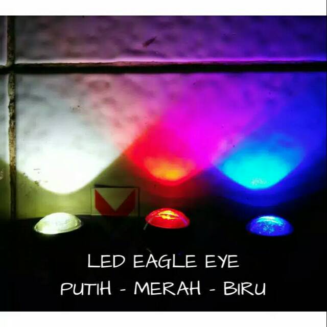 Lampu Mata Elang Eagle Eyes + Breket Universal Semua Motor