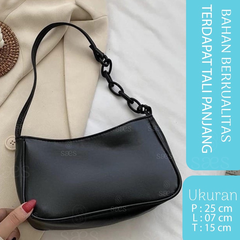 SAES - Tulip Tas Selempang &amp; Bahu Wanita Kulit Mini Sling bag Vintage Retro