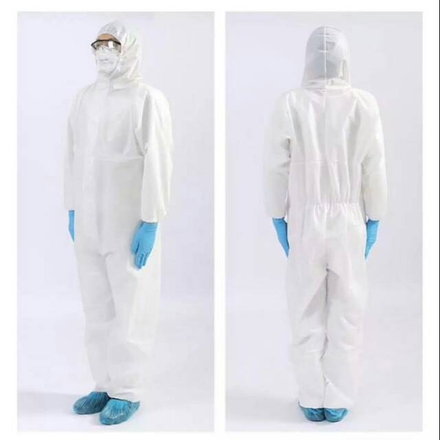 (READY STOCK) Baju APD / kostum APD / coverall / Hazmat (Spundbond 100gsm)