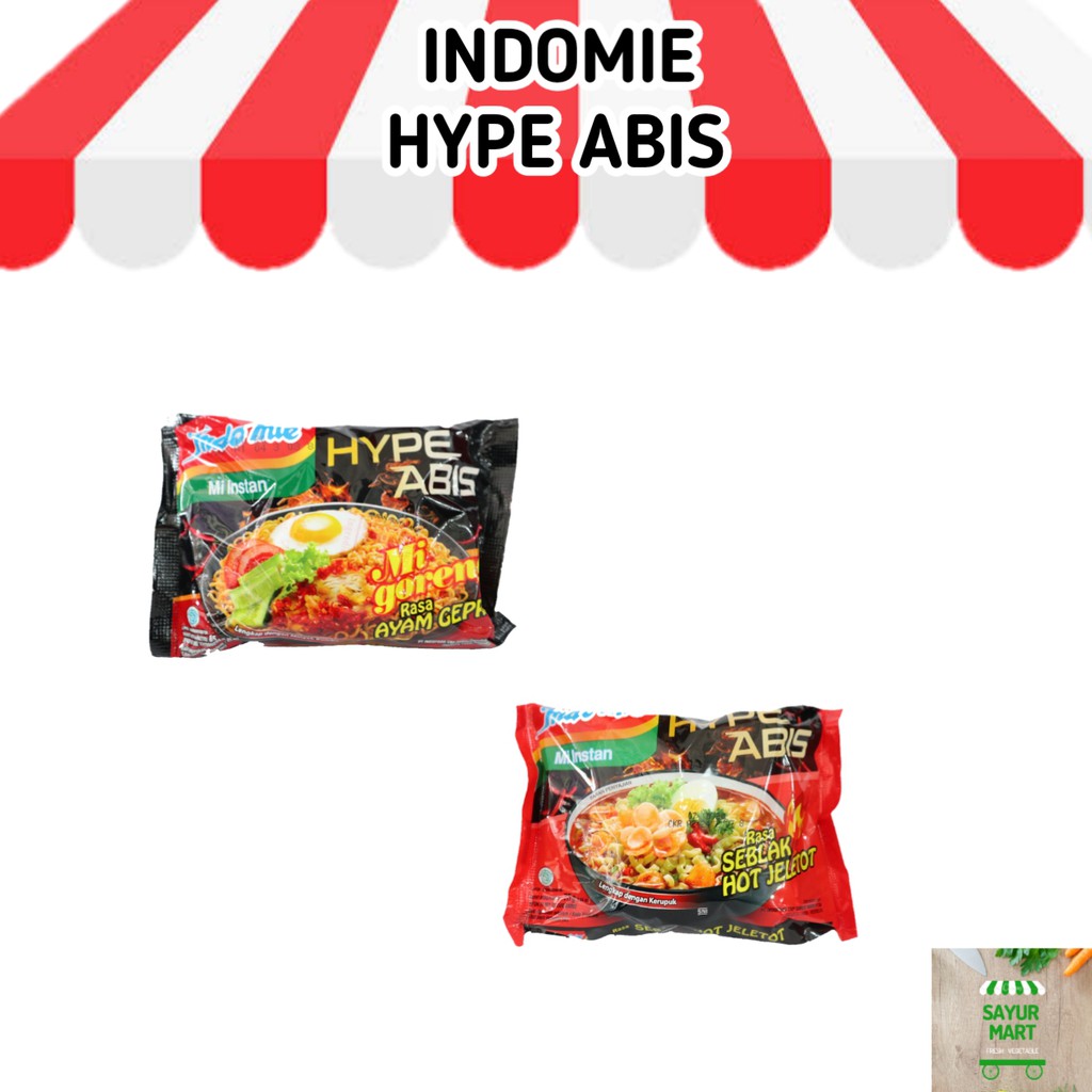 

Indomie Hype Abis 5 bks / Pack - Indomie Seblak Hot - Indomie Ayam Geprek