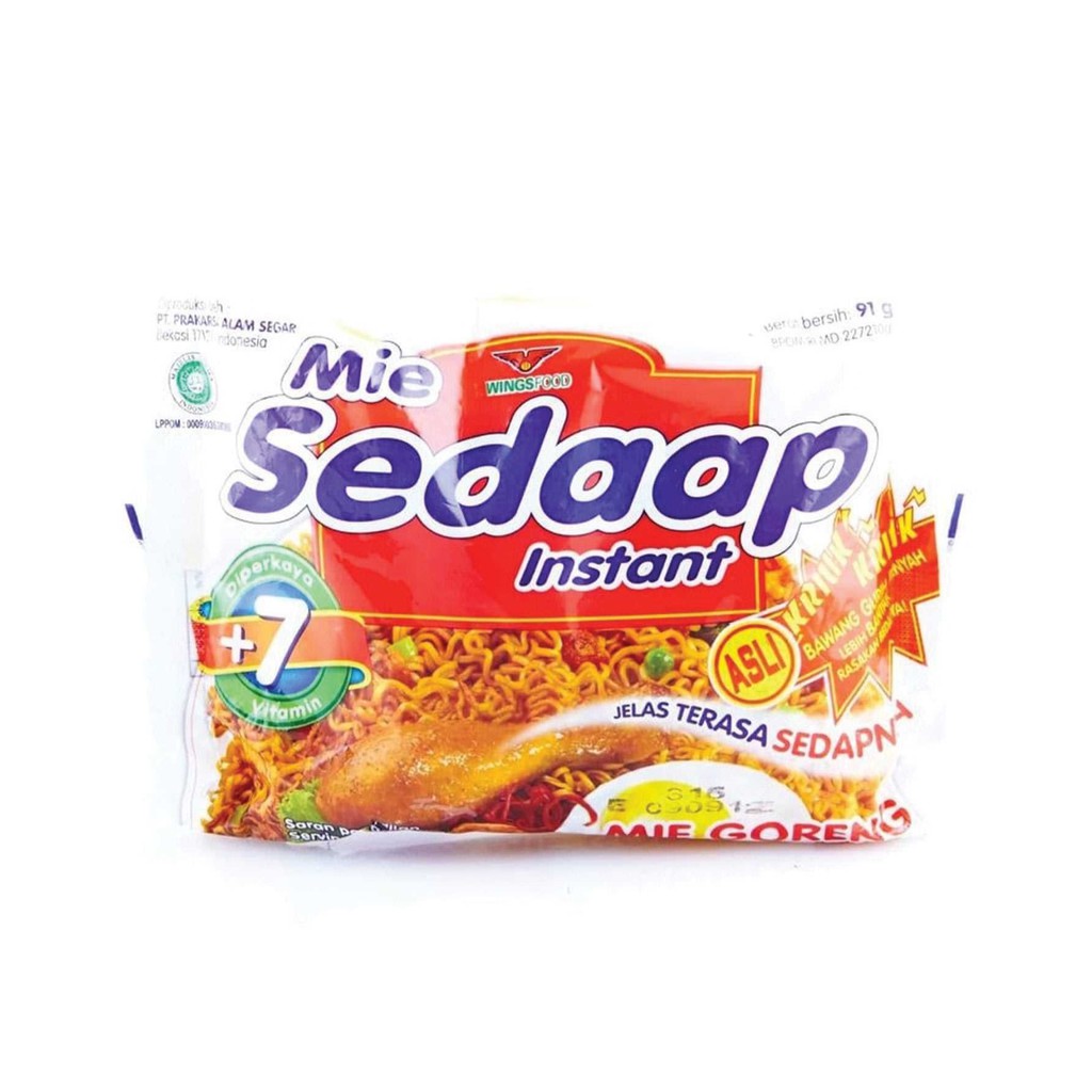 Sedaap Mie Goreng 90 Gram Makanan Instan Mie