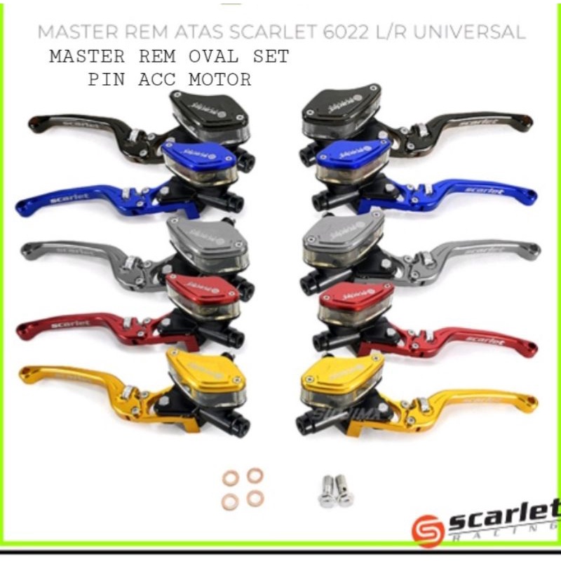 0Master Rem SCARLET/JFK Premium Radial Universal Nmax,Nmax 2020,Xmax,Aerox,Pcx,Adv,R15,Cbr,Ninja