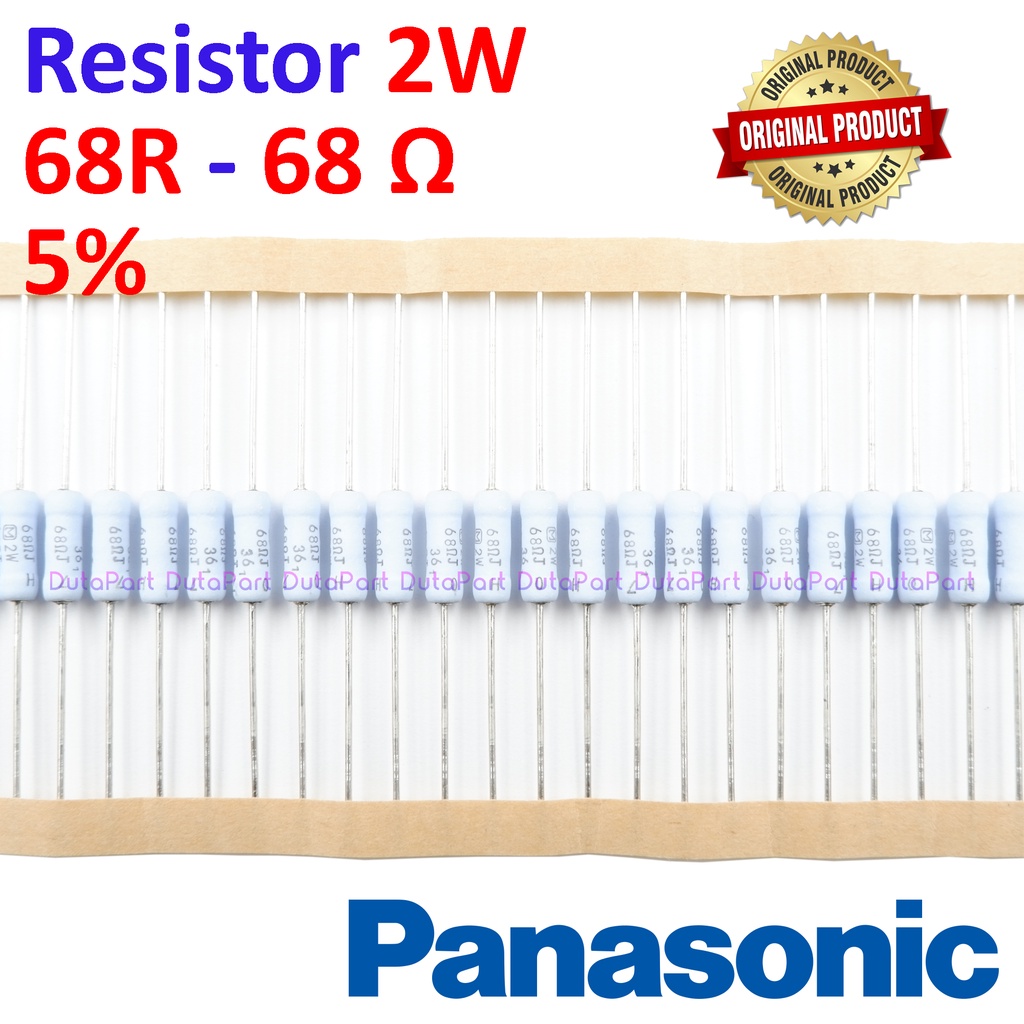 Resistor 68 Ohm 2 Watt 5% ORIGINAL PANASONIC 2W 68R HIGH QUALITY