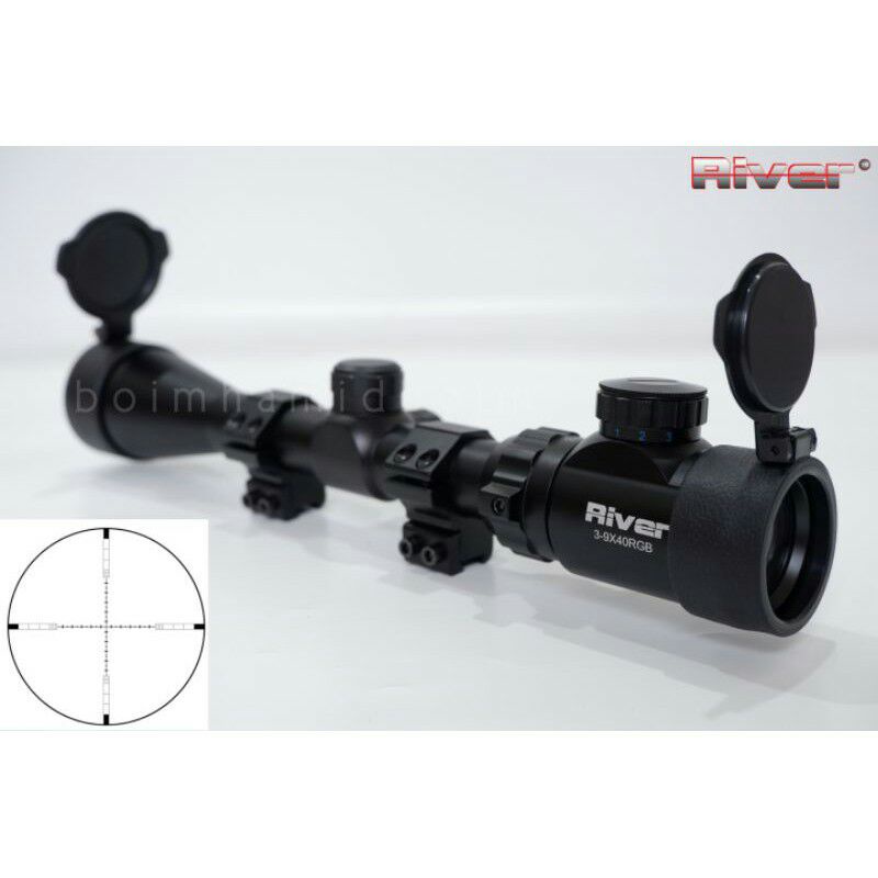 RIFLESCOPE TELESKOP TELESCOPE 3-9X40 RETIKEL HK TEROPONG SCOPE SCOUP TELE ANTI GETAR SKOP SCOPES