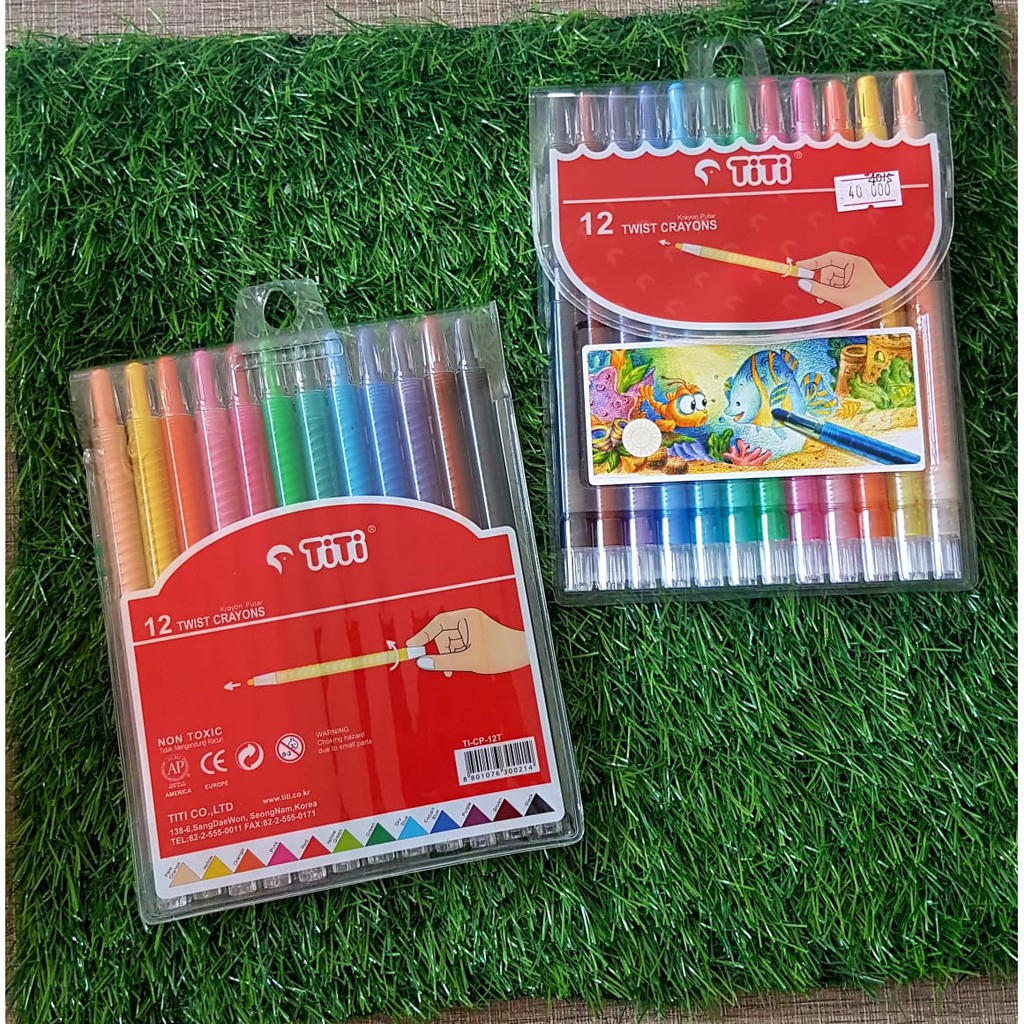 

CRAYON PUTAR TWIST TITI 12 WARNA MURAH GROSIR