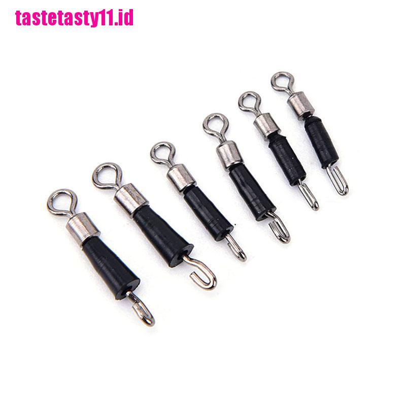 【TTID】10pcs Ball Bearing Swivel Solid Rings Quick Fast Link Fishing Connector H