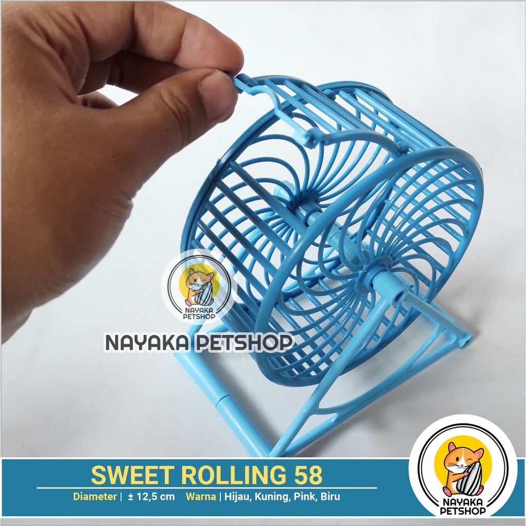 Sweet Rolling 58 Kincir Hamster Jogging Wheel Running Roda Putar