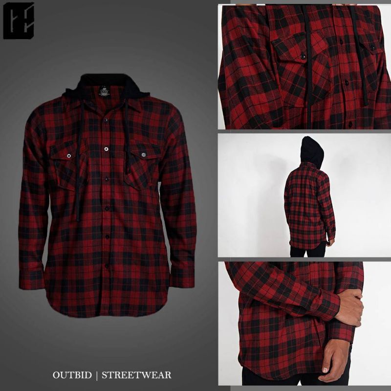 FLANNEL HOODIE OUTBID