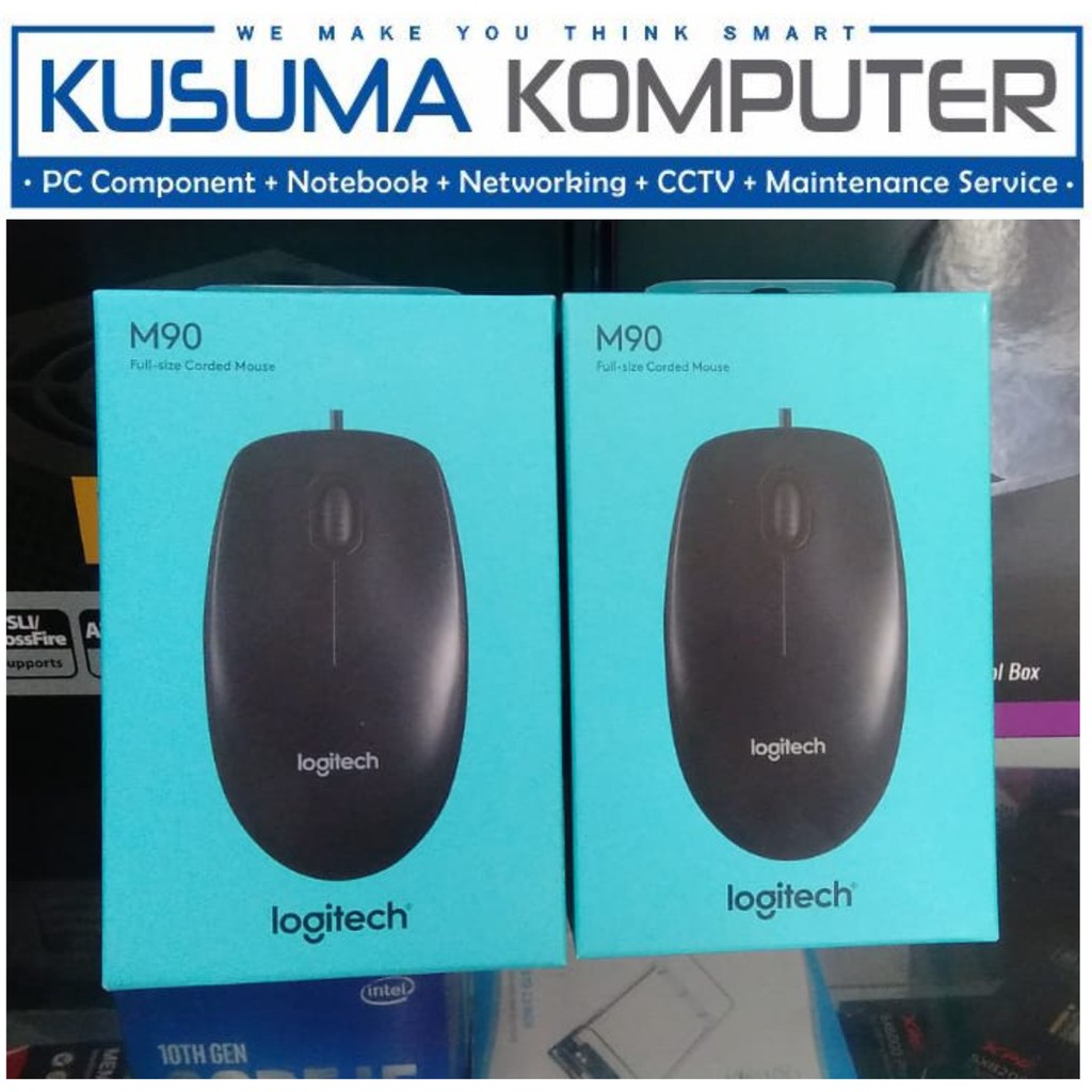 Logitech Mouse M90 Black USB