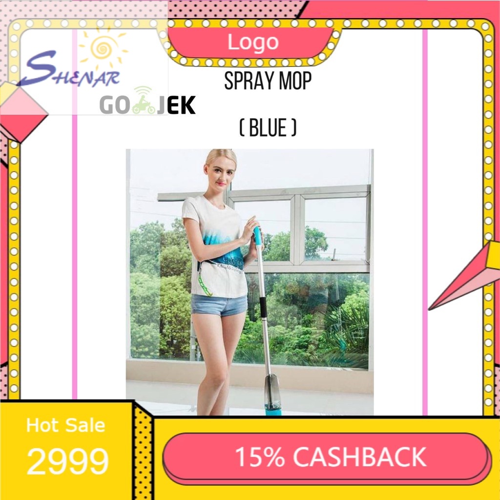 SHENAR, SPRAY MOP ALAT PEL LANTAI SEMPROT MODERN/ KAIN PEL KAIN LAP PEMBERSIH LANTAI , SPRAY MOP