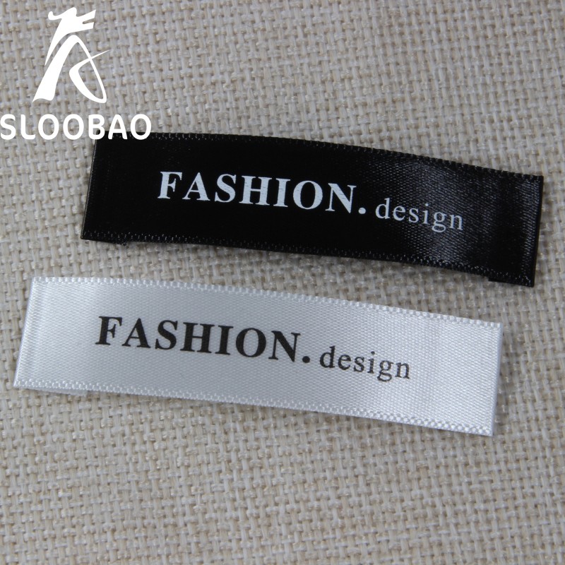 Label satin hijab MINIM 200 pcs / free desain saten / saten / hijab satin-2
