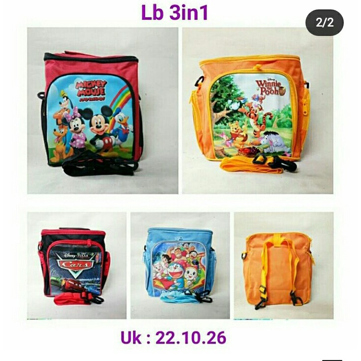 

Tas goodiebag ulangtahun/tas ulangtahun/lunchbag 3in1