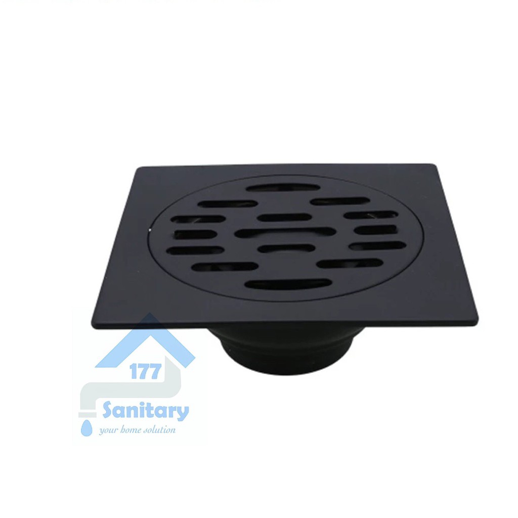 Saringan Got Stainless HITAM TW3501-Floor drain pembuangan filter air strainer black kamar mandi stenlis Black /S24