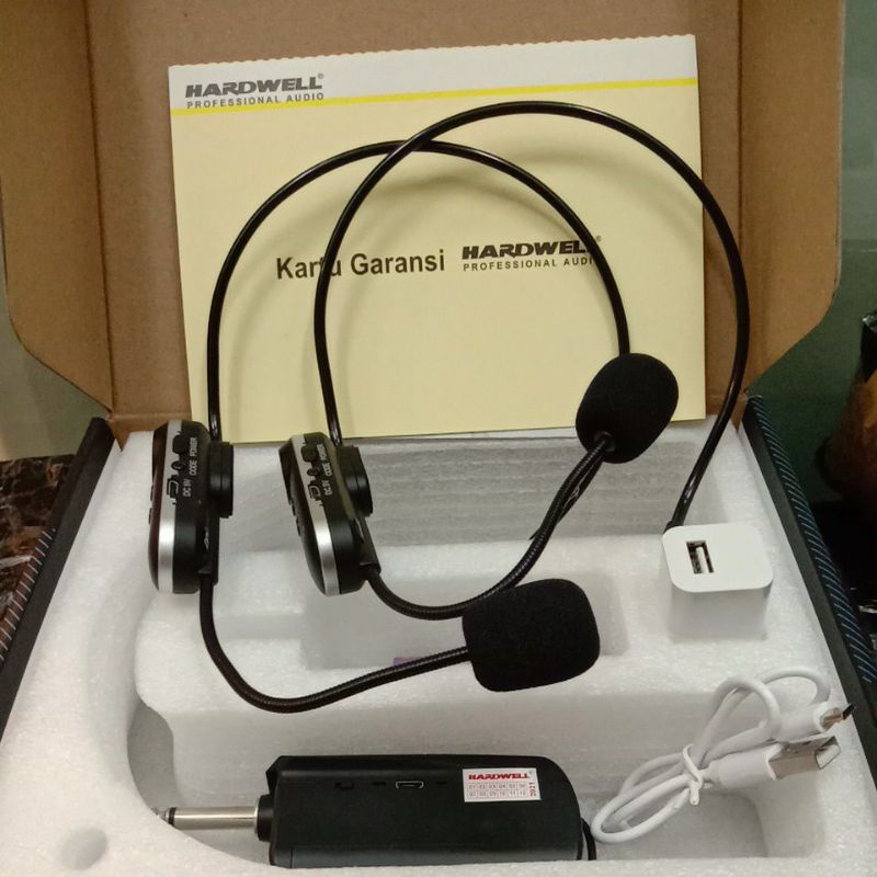 Microphone wireless hardwell C2 / Harwell H2 original garansi resmi free busa mic