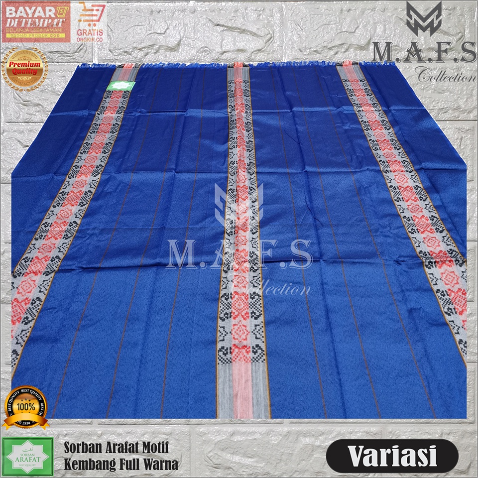 SORBAN MURAH SORBAN HAJI MOTIF KEMBANG FULL WARNA