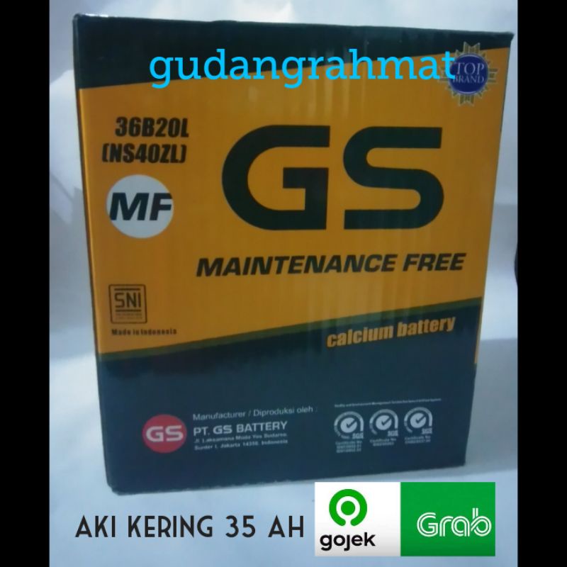 Aki GS MF NS 40 ZL Mobil Calya Sigra Jazz Brio Mobilio Ertiga Xpander BRV