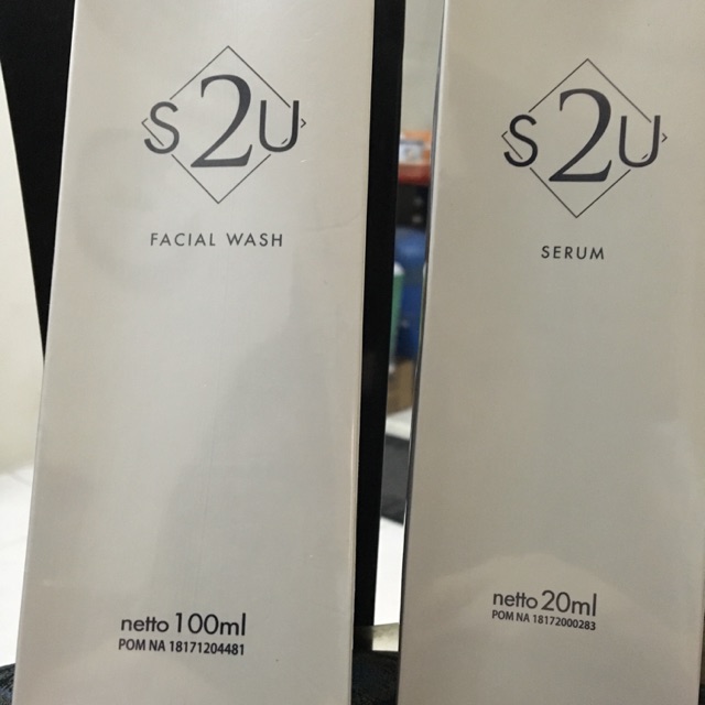 S2U-serum wajah and facial wash