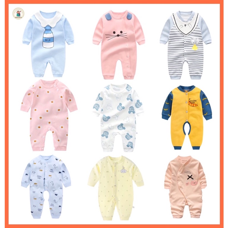 Babyglory.id✨ Jumper Bayi Unisex / Romper Bayi / Baju Kodok Bayi / Jumpsuit Bayi Import