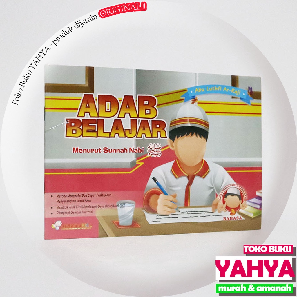 Buku Anak - Buku Anak - Adab Belajar Menurut Sunnah Nabi - As Salam Publishing