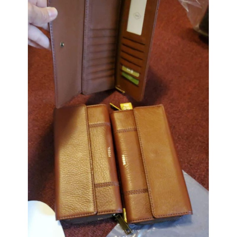 Fossil Walet Jori Flap Brown
