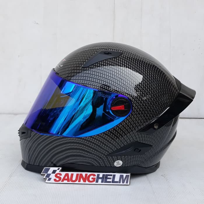 HELM SNAIL FFS1 CARBON SPOILER VISOR FLAT