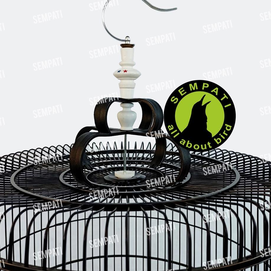 ➪ PION SANGKAR BURUNG FIBER ANIS MURAI PUTIH ORIQ JAYA ✥