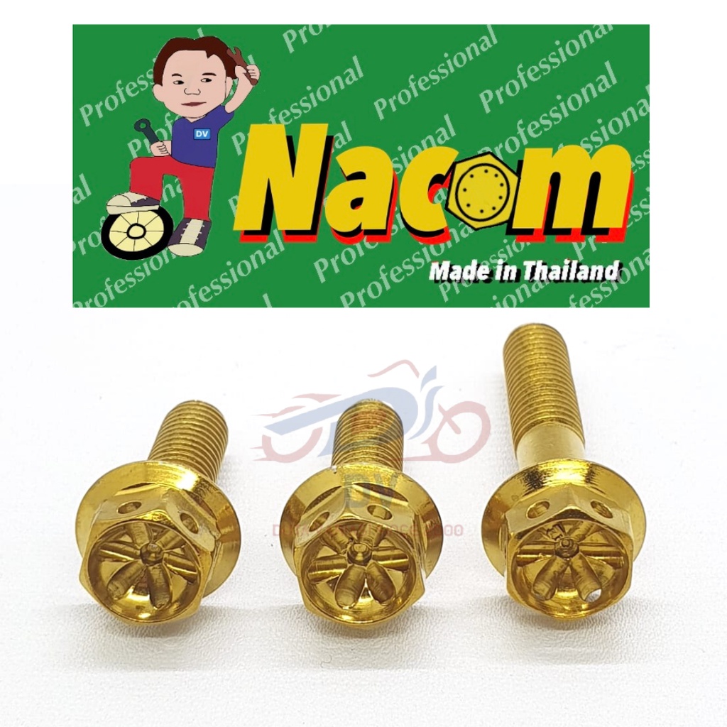 NACOM DV Baut Breket Knalpot + Breket Selengser CRF 150