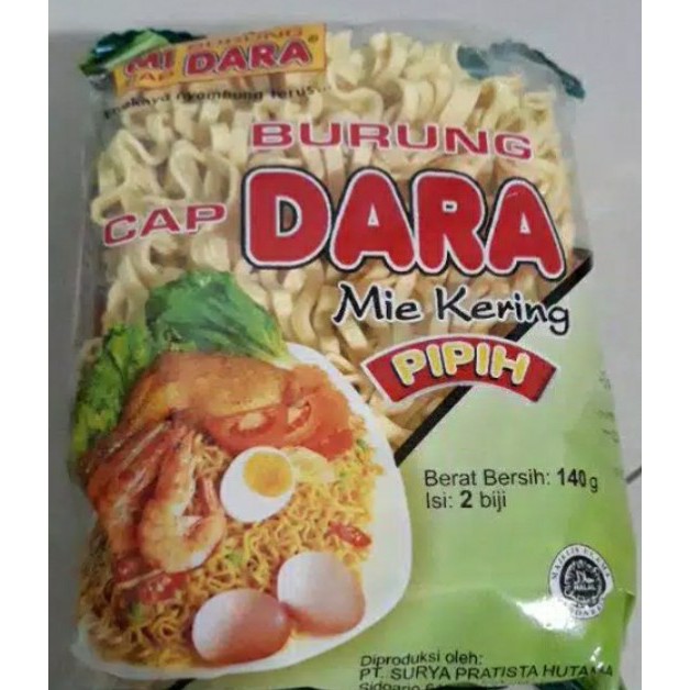 

Mie burung dara pipih