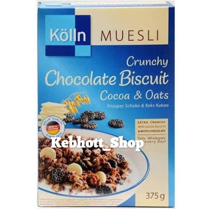 

Kolln Muesli Crunchy Chocolate Biscuit Cocoa & Oats 375 gr