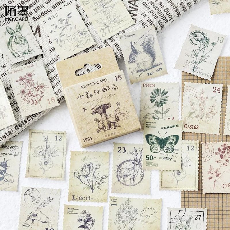 Sticker/vintage sticker vintage/notepad/sticker prangko vintage/memocard/journal/planner/scrapbook