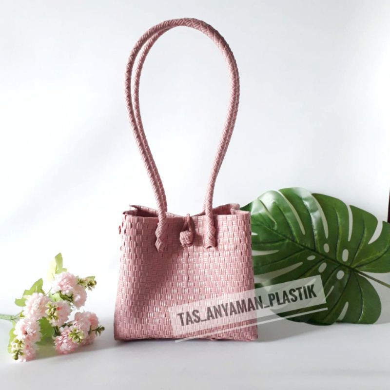 Tas Selempang Bucket Serut Bahan Anyaman Jali Premiun Tas Slingbag Fashion Wanita READY