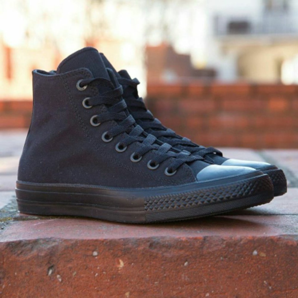 Sepatu Converse95 Chuck Taylor New Release Undefeated High Tinggi Full Hitam Black