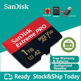 Sandisk Extreme Pro Kartu Memori micro sd 64GB 128GB 1TB 512G class 10 cartao de memoria U3 A2 V30 1TB tf flash card Untuk gopro