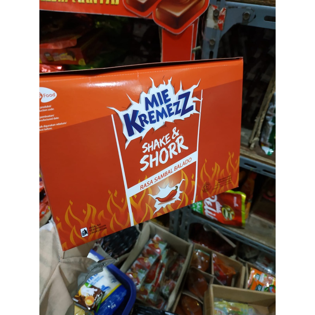NEW ! Mie Kremez Shake &amp; Shorr isi  20pcs +1 x 12gr