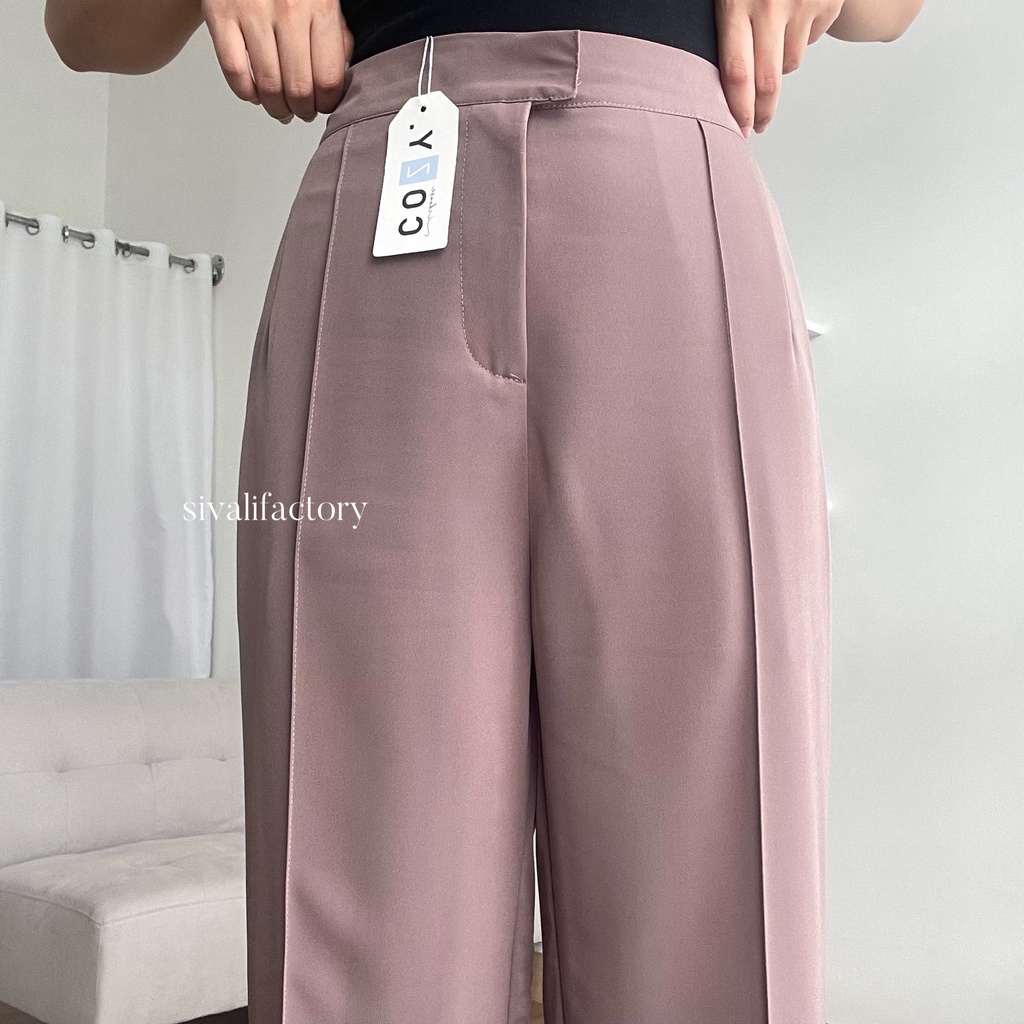 SIVALI Airin Pants || Celana Anti Kusut - Celana Kulot Wanita - Celana Kantor Formal / Casual