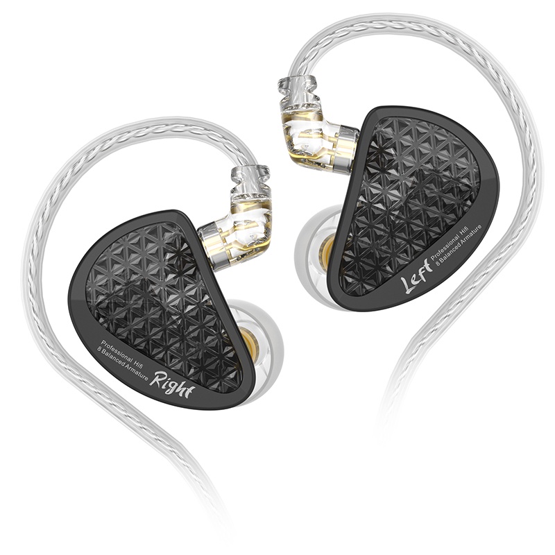 Kz AS16 Pro Earphone In ear HIFI 8BA Dengan Fitur Noise Canceling