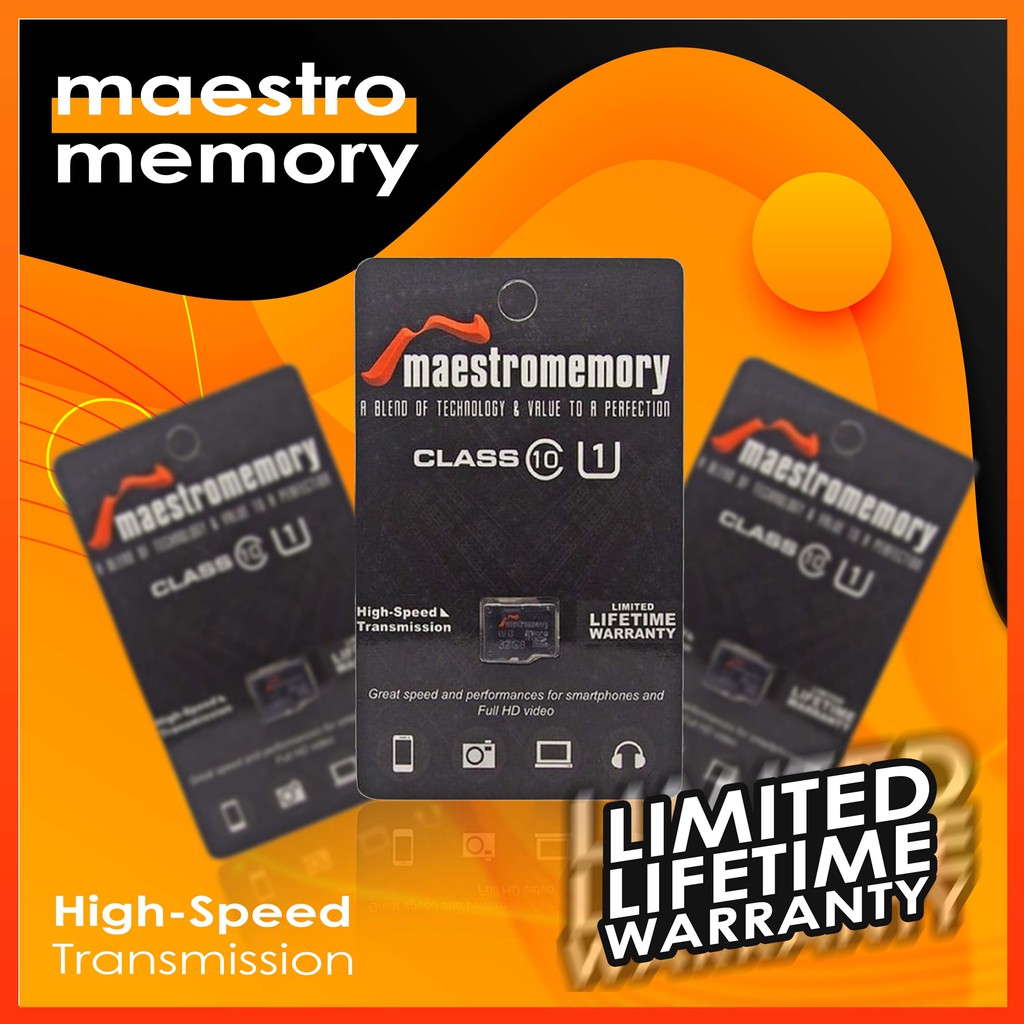 Micro SD Maestromemory Class 10 8GB, 16GB, 32GB, 64GB