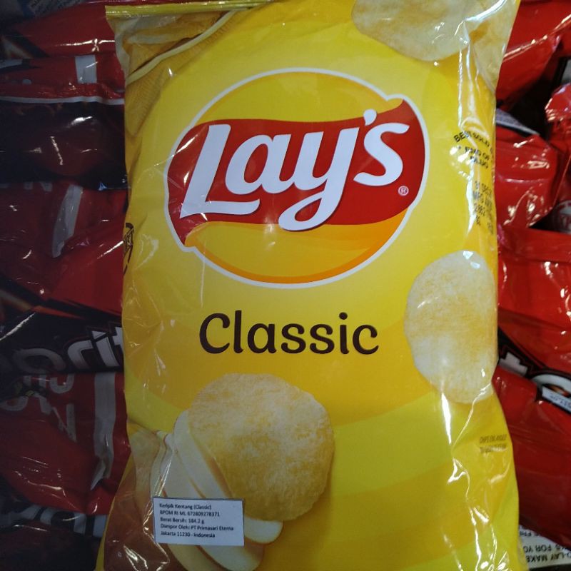 

LAY'S CLASSIC SNACK IMPOR KRIPIK KENTANG PRODUCT OF U.S.A HG184,2gr