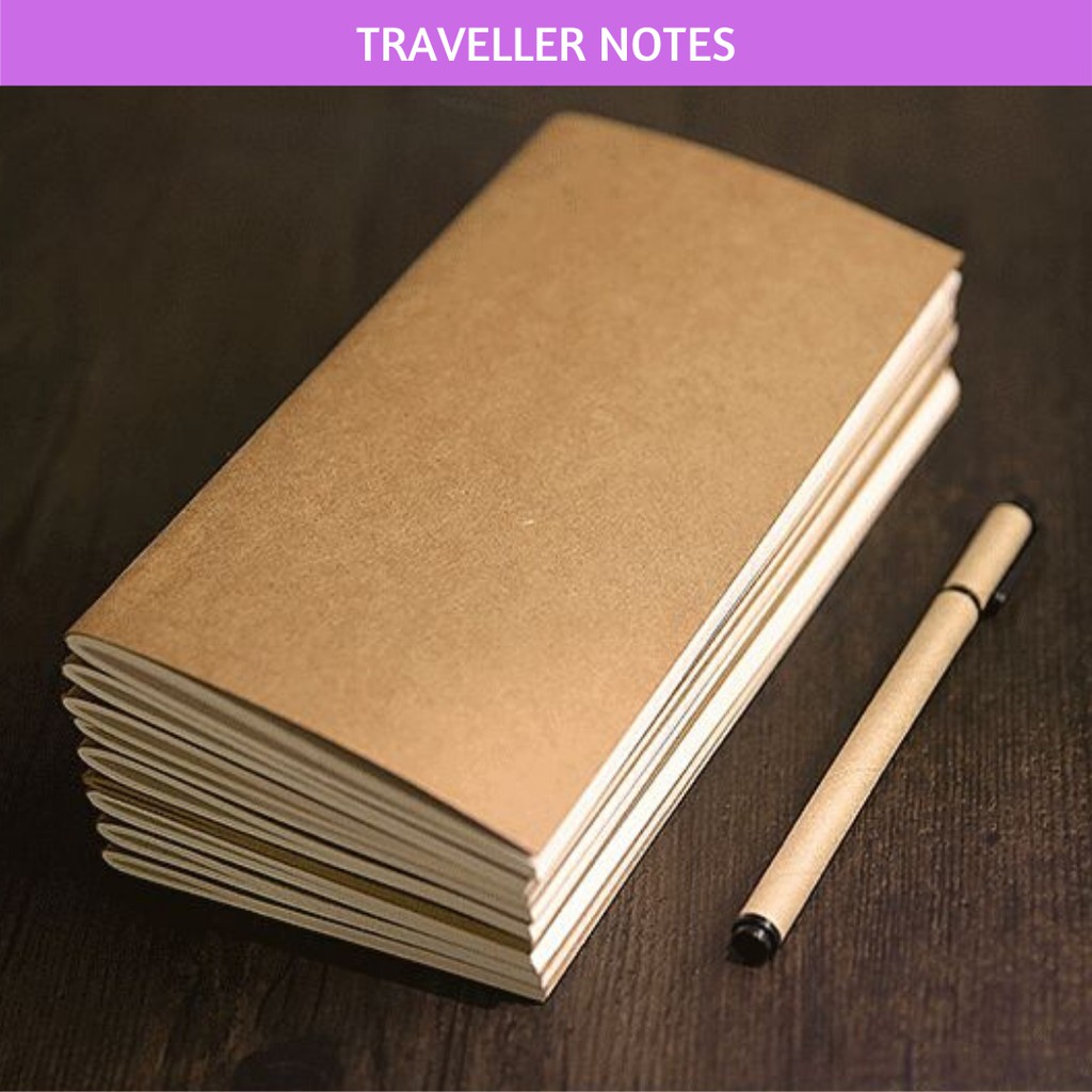 

TRAVELLER NOTES AGENDA PLANNER DIARY JOURNAL PAPER WHITE BROWN DOTS