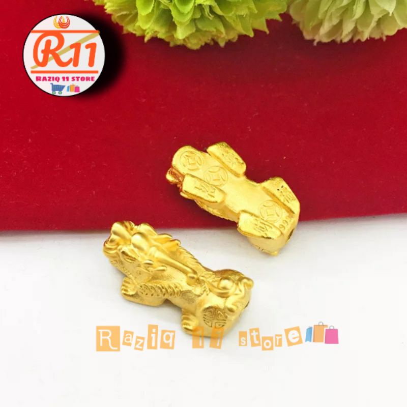 Charm Xuping Pixiu Naga Keberuntungan Untuk Bahan Liontin Gelang Batu