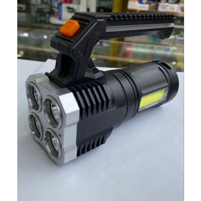 LS09 Senter 4 LED Super Terang Senter Camp Recharble COB-Senter LS09