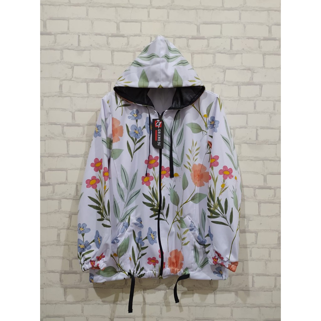 JAKET SEPEDA WANITA / JAKET PRINTING BAHAN LOTTO ELPANA