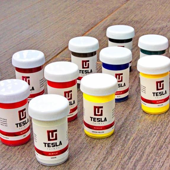 

Tesla Paints Set 12 Warna X 24 Ml Cat Akrilik