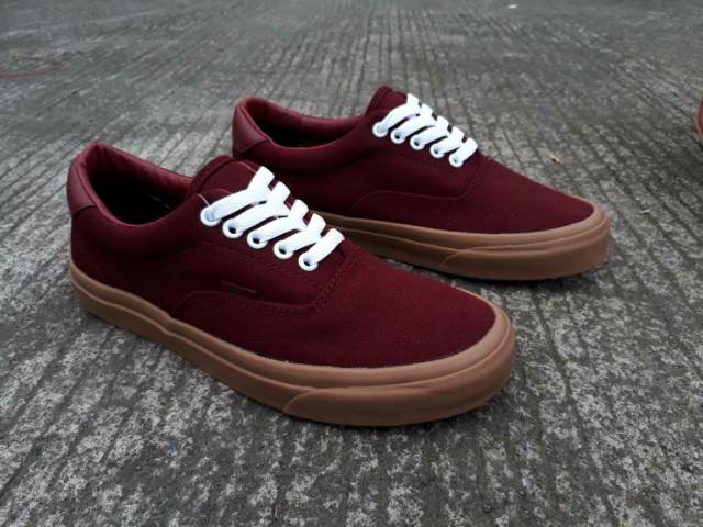 SEPATU VANS ERA 59 PREMIUM BNIB MADE IN CHINA WAFFLE DT VANS ERA 59 MAROON GUM MURAH IMPORT SHOES