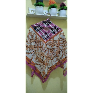 DEENAY KW HIJAB VOAL TERBARU MOTIF RANTAI PINK